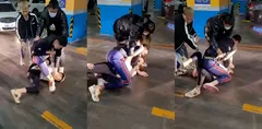 精神小伙不自量力 地下车库挑衅 被一脚踹飞三米 围观群众笑出声!