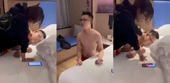 渣男出轨商K妹 被抓奸在床 彪悍原配锁喉扇脸 窝囊模样被全网鄙夷!