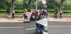 北京大爷逆行被女交警拦下 竟当街动手袭警 自行车都能逆行 人怎么不能逆天?